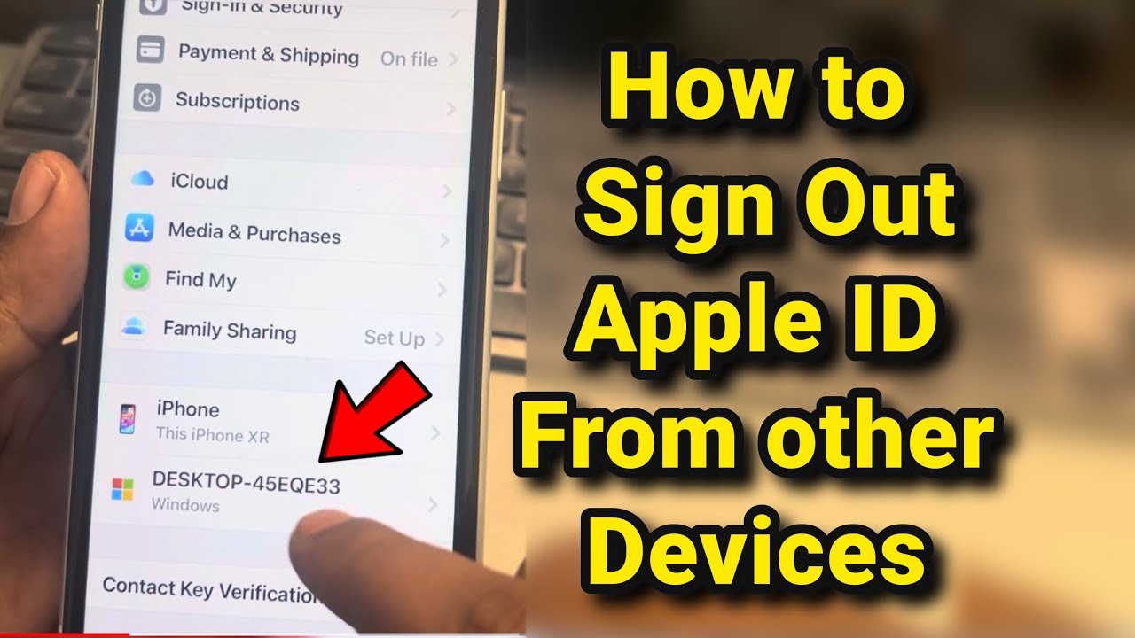 How To Sign Out Apple ID From Other Devices YouTube How To Sign Out Apple ID From Other Devices YouTube