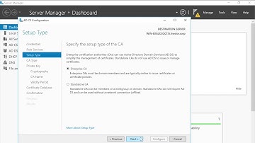 2: Post install AD CS Configuration