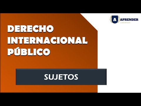 Sujetos del Derecho Internacional Público
