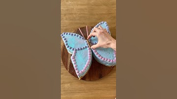 Making a Butterfly Icecream Cake! 🦋 #dessert