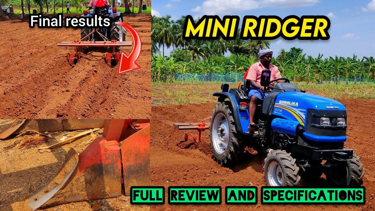 Mini Ridger review and specifications | Sonalika Di 30 Rx 4wd | Mini ...