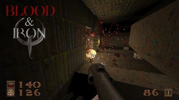 Quake Enhanced + Blood & Iron V1.01 | Squire of Time - Map06 (Secret): The Wasteworks [Hard 100%]