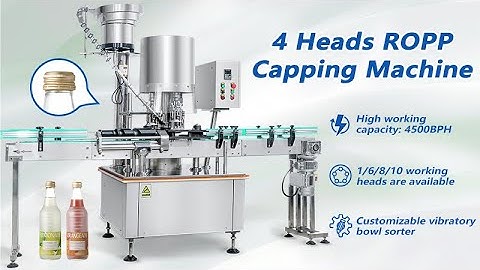 ZONESUN ZS-XG440C4 High Speed Automatic Wine Bottle 4 Heads Ropp Tamper Proof Bottle Capping Machine