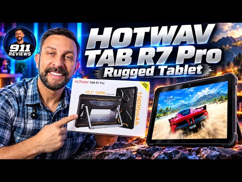 HOTWAV TAB R7 Pro Rugged Tablet - 15600mAh Battery - 10.1" FHD+ Display & 120Hz Refresh Rate 👋