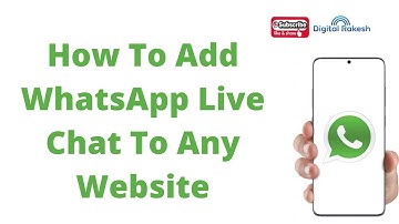 How to add WhatsApp live chat to any website - Free WhatsApp Live Chat - Digital Rakesh