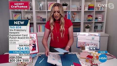 We R Memory Keepers Explosion Card Punch Board Kit