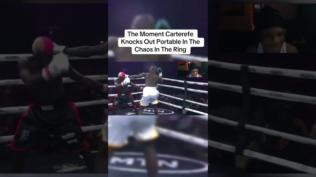 The Moment Carterefe Knocks Out Portable  Chaos In The Ring #chaosinthering #portable #carterefe