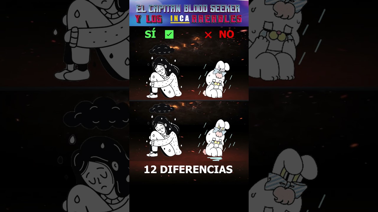 12 DIFERENCIAS ✅PARA❌ AYÚDALAS - EL CAPITÁN BLOOD SEEKER 