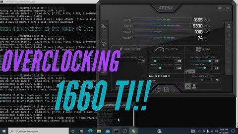 Overclocking 1660 ti - crash course!!! 31M/h