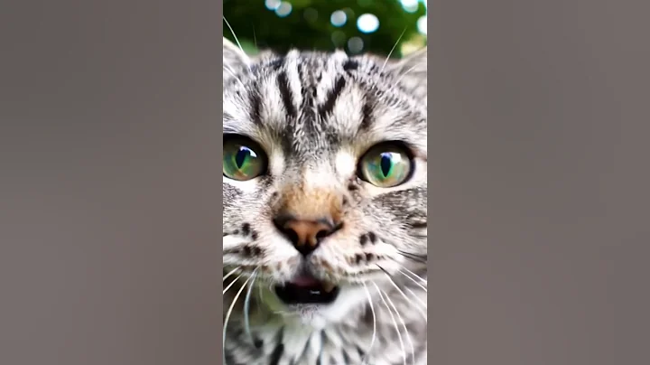 Watch the video about Curious Forest Cat Inspects Camera & Mimics Bird Call Too Cute! 🤓🐦