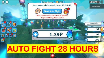 28 Hours Auto Fight In Skylands World 11 + NEW MAP UPDATE? - Weapon Fighting Simulator #24