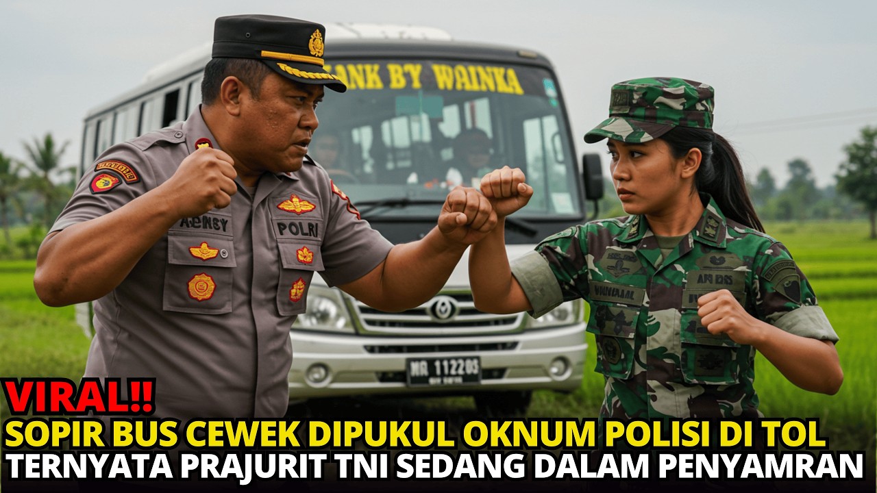 VIRAL‼️ POLISI SOMBONG DIBOGEM TNI INVESTIGATOR! BUS PARIWISATA JADI ARENA DUEL MEMATIKAN!