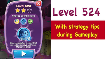 Inside Out Thought Bubbles Level 524 Tips and Strategy Gameplay Walkthrough No Boosters