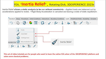 FEA Inertia Relief Rotating Disk 3DEXPERIENCE 2023x