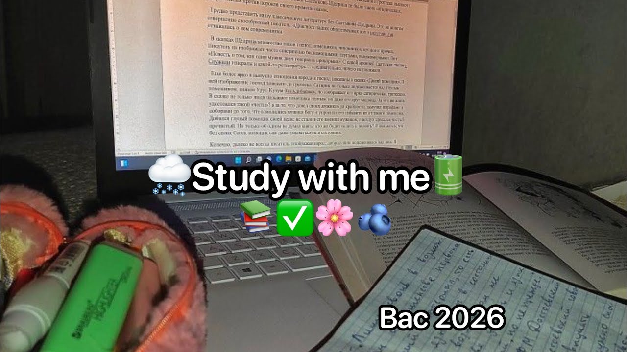 Study with me طالبة باكالوريا 🌸📚❤🥹💪