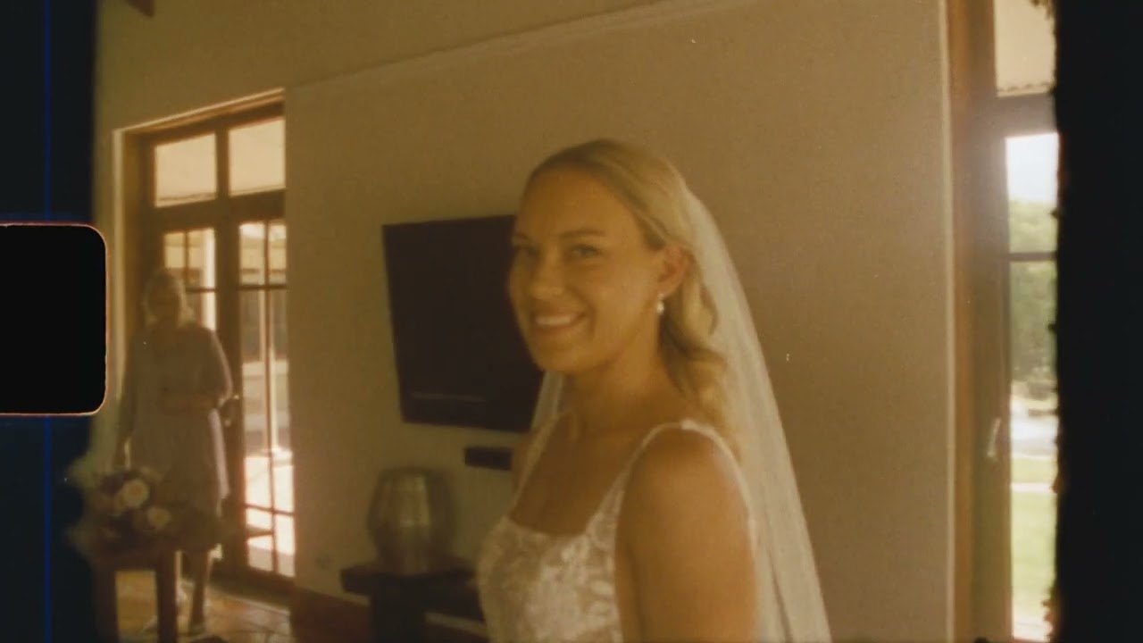 Mel and Ryan's LongView Vineyard Wedding shot on Super8
