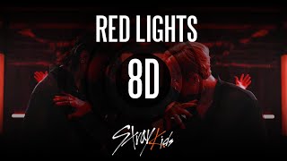 𝟴𝗗 𝗠𝗨𝗦𝗶𝗖 | 𝗟𝘆𝗿𝗶𝗰 | RED LIGHTS - STRAY KIDS (Bang Chan, Hyunjin)| Use headphones🎧🎧🎧 Resimi