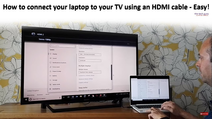 How to connect your laptop to your TV using an HDMI cable - Easy