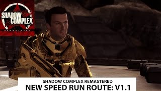 Shadow Complex Remastered: RTA speed run in 12:05, new route in V1.1