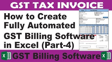 #100-How to make GST billing software in Excel (Fully Automated)(Part-4)(2020)(V1.0)
