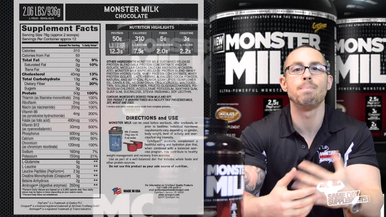 Monster Milk by CytoSport Review Protein - YouTube