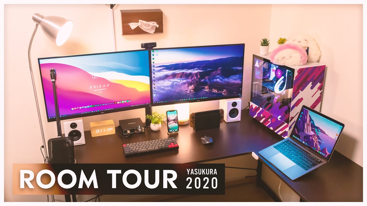 【部屋紹介】4Kモニターを2枚揃えてつよつよになった18歳の2020年デスク周り紹介