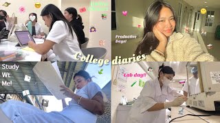 College diaries: Lab day, study wt me, finishing my reqs, sleepless night and a lot more!‍