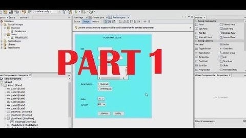 Tutorial CRUD membuat Aplikasi Data Siswa yang terhubung dengan database MySQL  (PART 1)