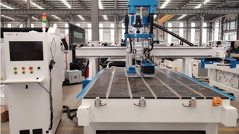 Blue Elephant 2131 ATC CNC machine with C axis and aggregate head test video for Moldova customer