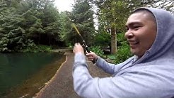 Trout Farm in Portland Oregon - Fishing with Friends