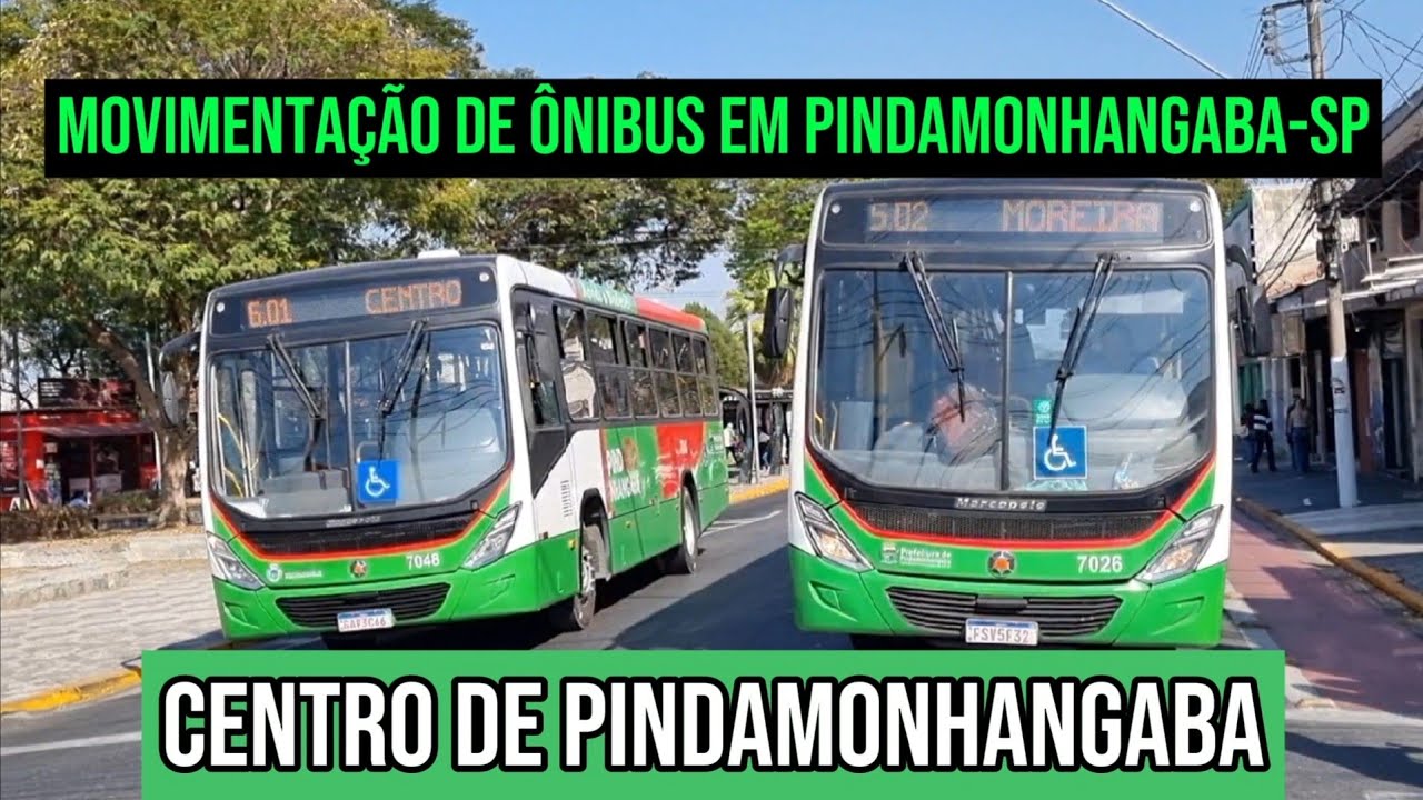 ✅️[ Centro de Pindamonhangaba ] Movimentação de Ônibus em Pindamonhangaba-SP