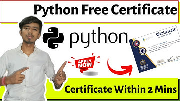Python Certification | Python Free Certificate | Python Certificate