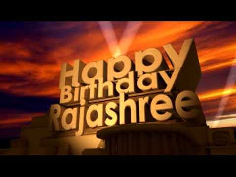 Happy Birthday Rajashree