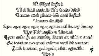 TEODORA X MAHRINA - AVENTADOR (LYRICS TEKST)