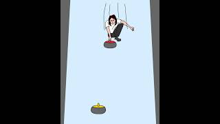 集中しすぎて手を離すのを忘れた人【カーリング女子】 #Shorts