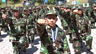 Graduación de cursos de la Escuela Nacional de Adiestramiento Básico de Infantería