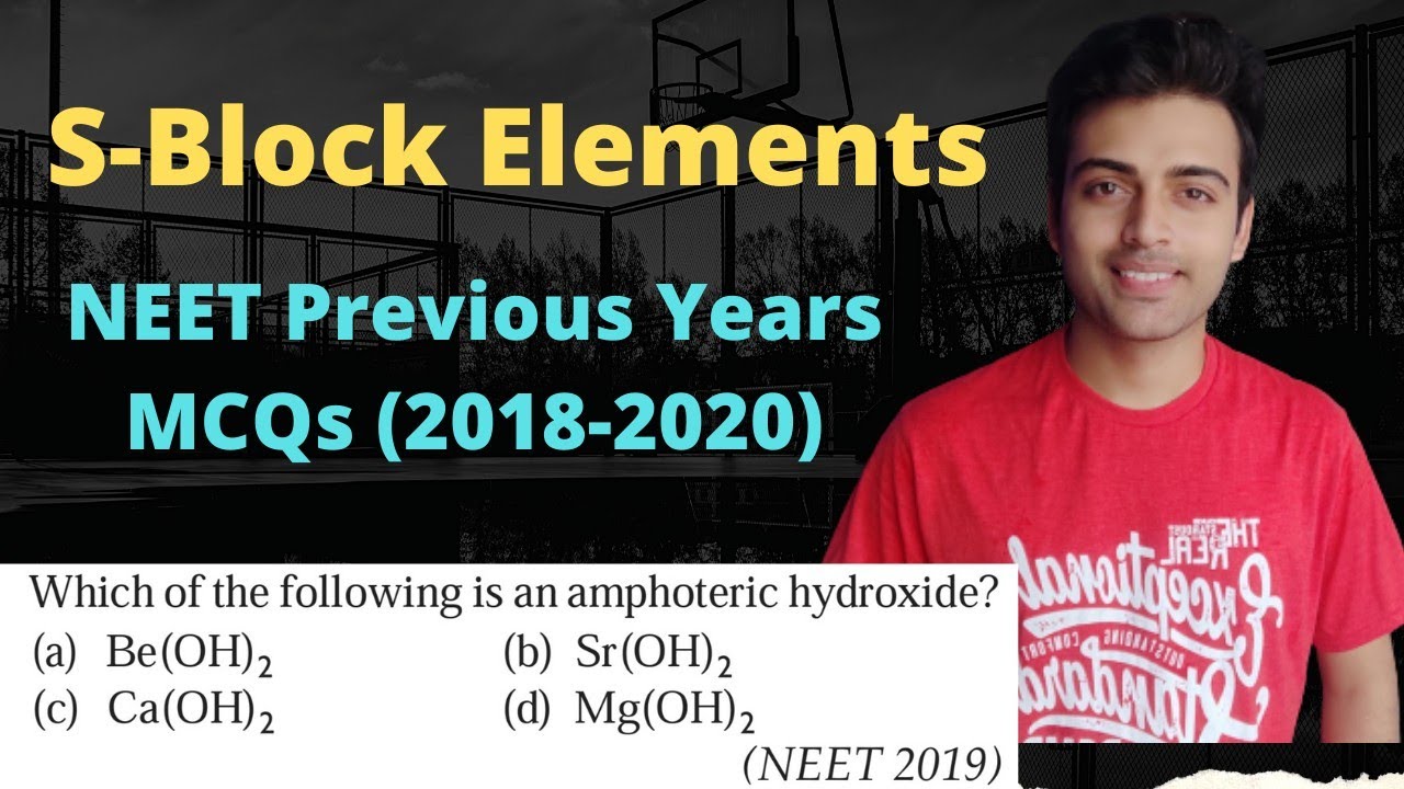 S Block Elements class 11 NEET Previous Years Questions | NEET ...