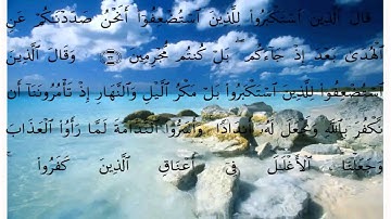 سورة سبأ الايات 28 الى 42