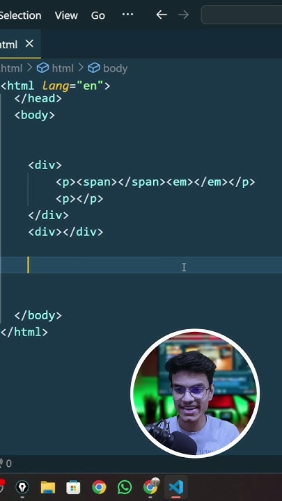 HTML Hacks🤯 | VS Code Climb up shortcut for html #htmlshorts #shortcut ...