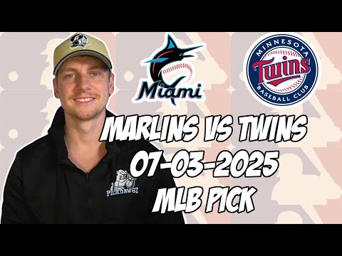Minnesota Twins vs Miami Marlins 7/3/25 MLB Pick & Prediction | MLB Betting Tips