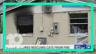 Largo woman burned after saving cats from burning house, Rescue Pets of Florida say