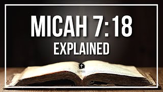 MICAH 7:18 Explained - What Does The Bible Verse MICAH 7:18 [KJV] REALLY Mean