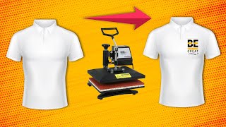 How to print white t shirt in heat press machine