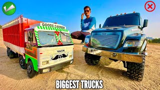 12 Wheels Biggest RC TATA Truck Vs Traxxas Mega Ultimate Truck Unboxing - Chatpat toy TV