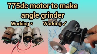 How to make 775dc moter to angle grinder use 5mm shaft to angle grinder adaptor