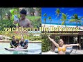 Family vacation in the bahamas private cabana beach day waterpark swimming with dolphins more