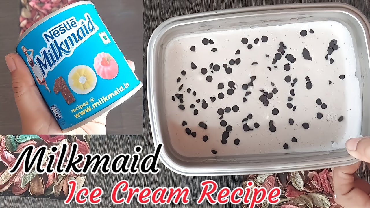 Milkmaid Ice Cream Recipe| How to use milkmaid in Ice Cream| Condensed Milk & Cream Ice Cream