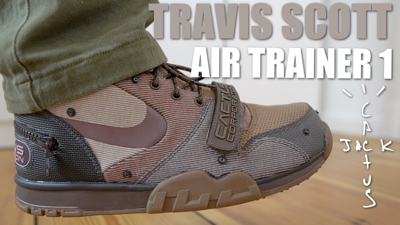TRAVIS SCOTT NIKE AIR TRAINER 1 WHEAT REVIEW & ON FEET - THESE WILL  SURPRISE YOU