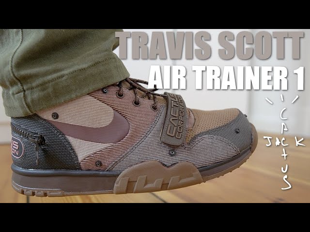 TRAVIS SCOTT NIKE AIR TRAINER 1 WHEAT REVIEW & ON FEET - THESE 