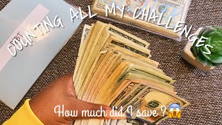 MONEY CHALLENGES|| HOW MUCH DID I SAVE? ?COUNT WITH ME